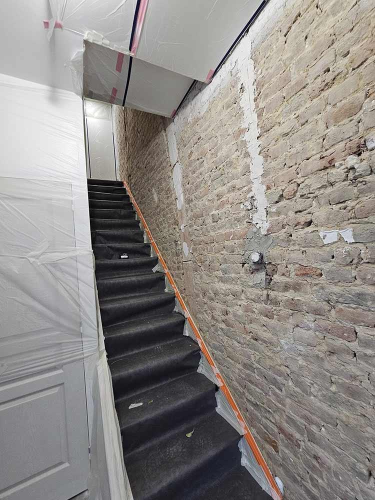 Application enduit intérieur avant