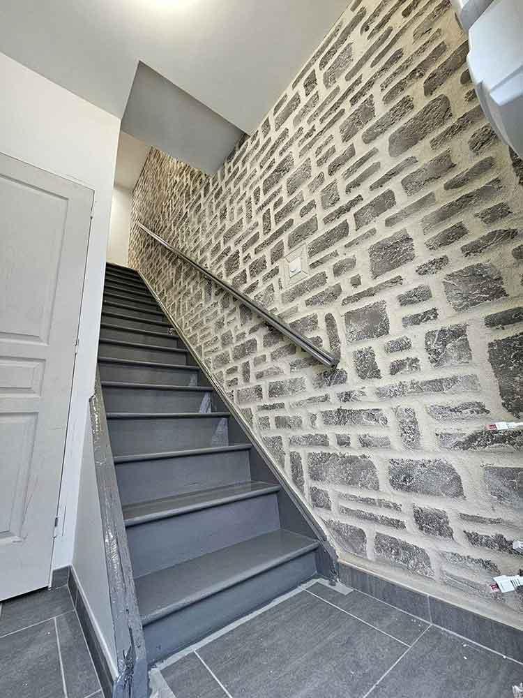 Rénovation mur enduit intérieur